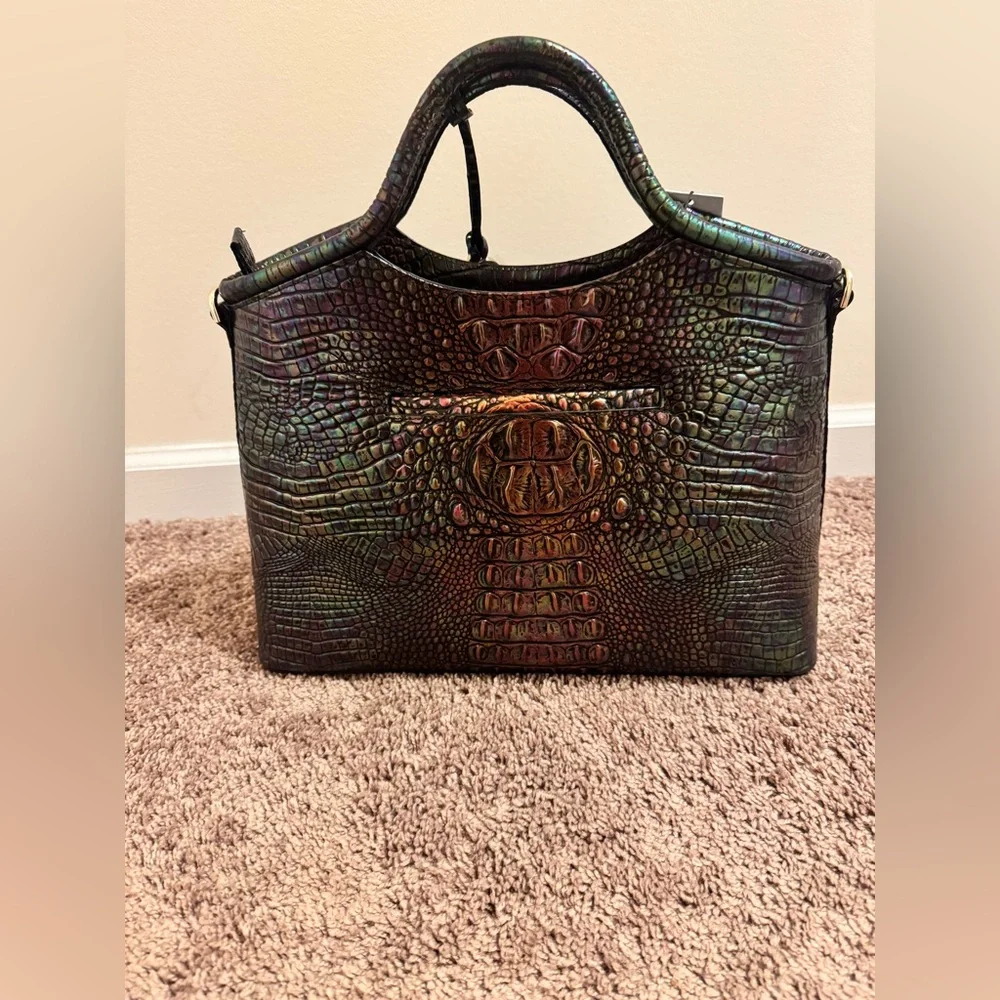 NWT Brahmin Black Pearl Ombré Melbourne Elaine - Picture 2 of 6
